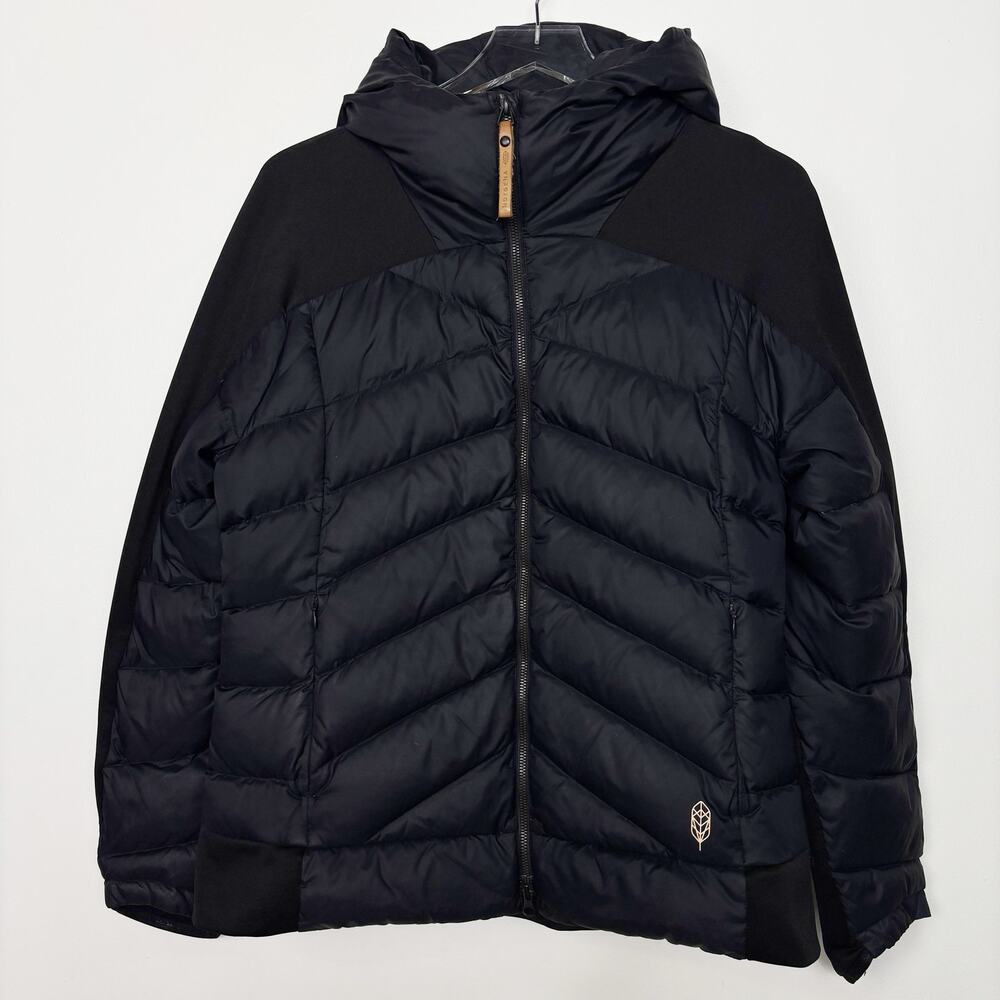 Indygena Women's Lampo Hooded Black Jacket L